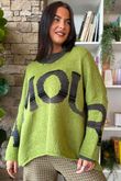 Big Softie Amour Slouch Knit Jumper Olive